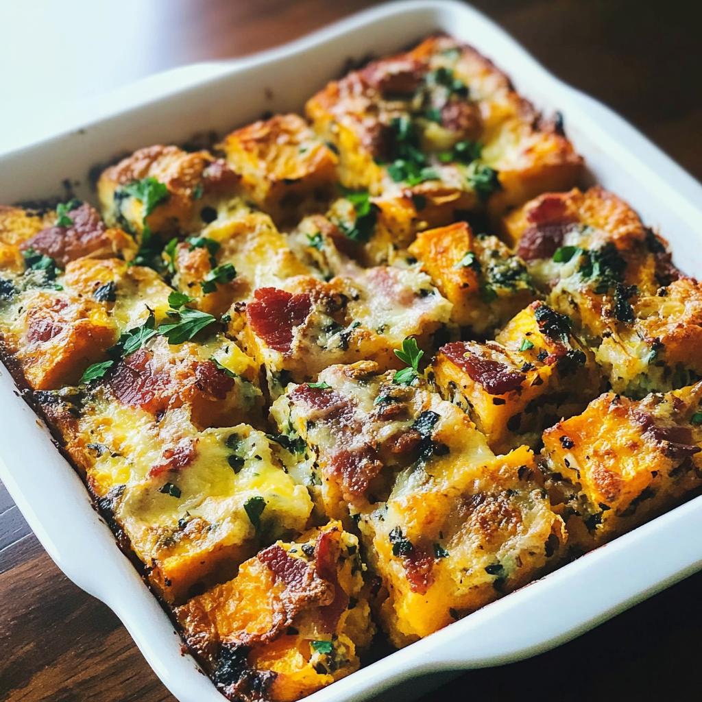 Healthy Sweet Potato and Bacon Breakfast Casserole A Nutritious and Delicious Start to Your Day