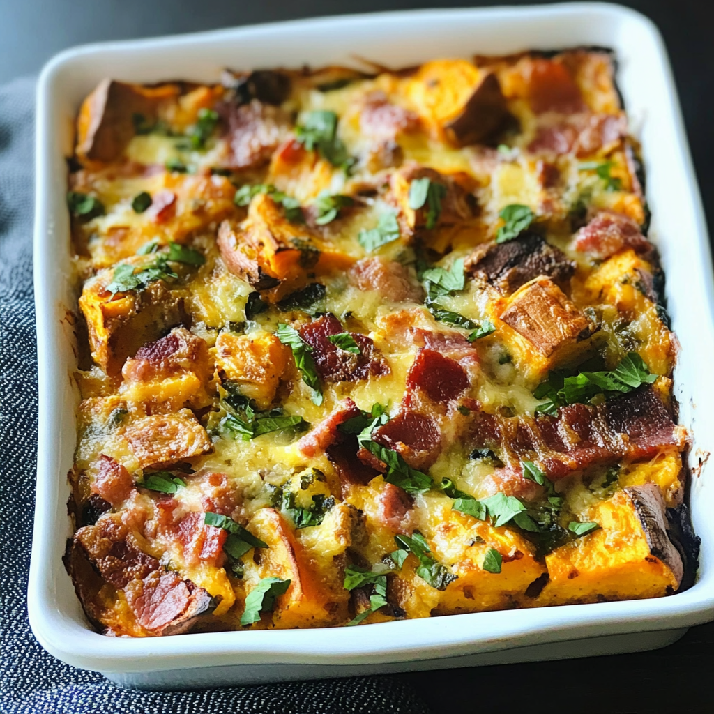 Healthy Sweet Potato and Bacon Breakfast Casserole A Nutritious and Delicious Start to Your Day