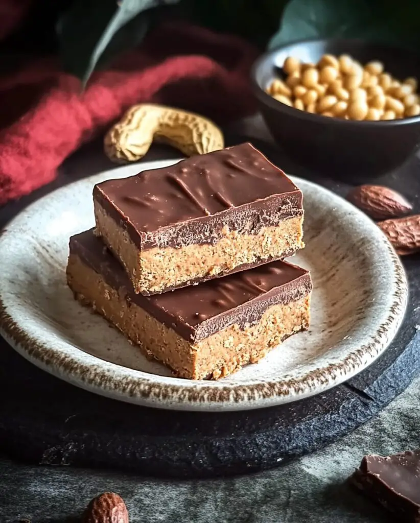 Chocolate Peanut Butter Protein Bars