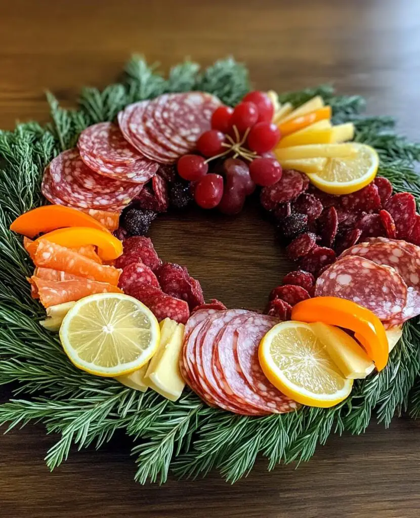 Christmas Wreath Charcuterie Board