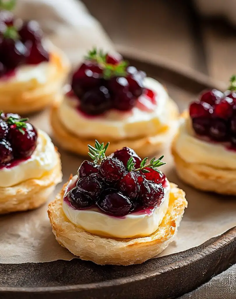 Easy Cranberry Brie Bites