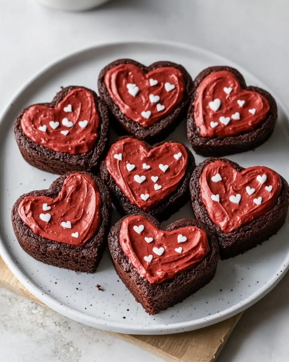 Valentine’s Day Heart-Shaped Brownies