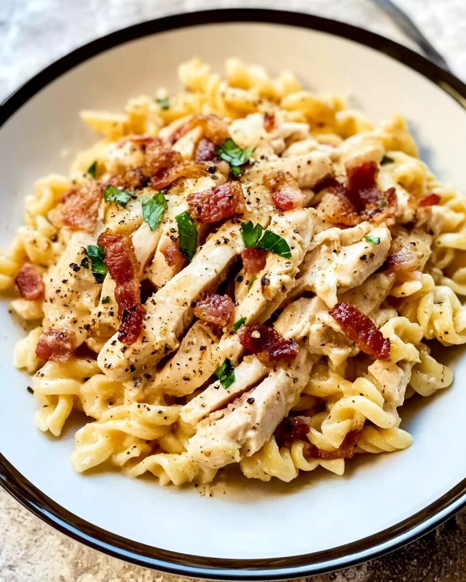 Chicken Bacon Ranch Pasta