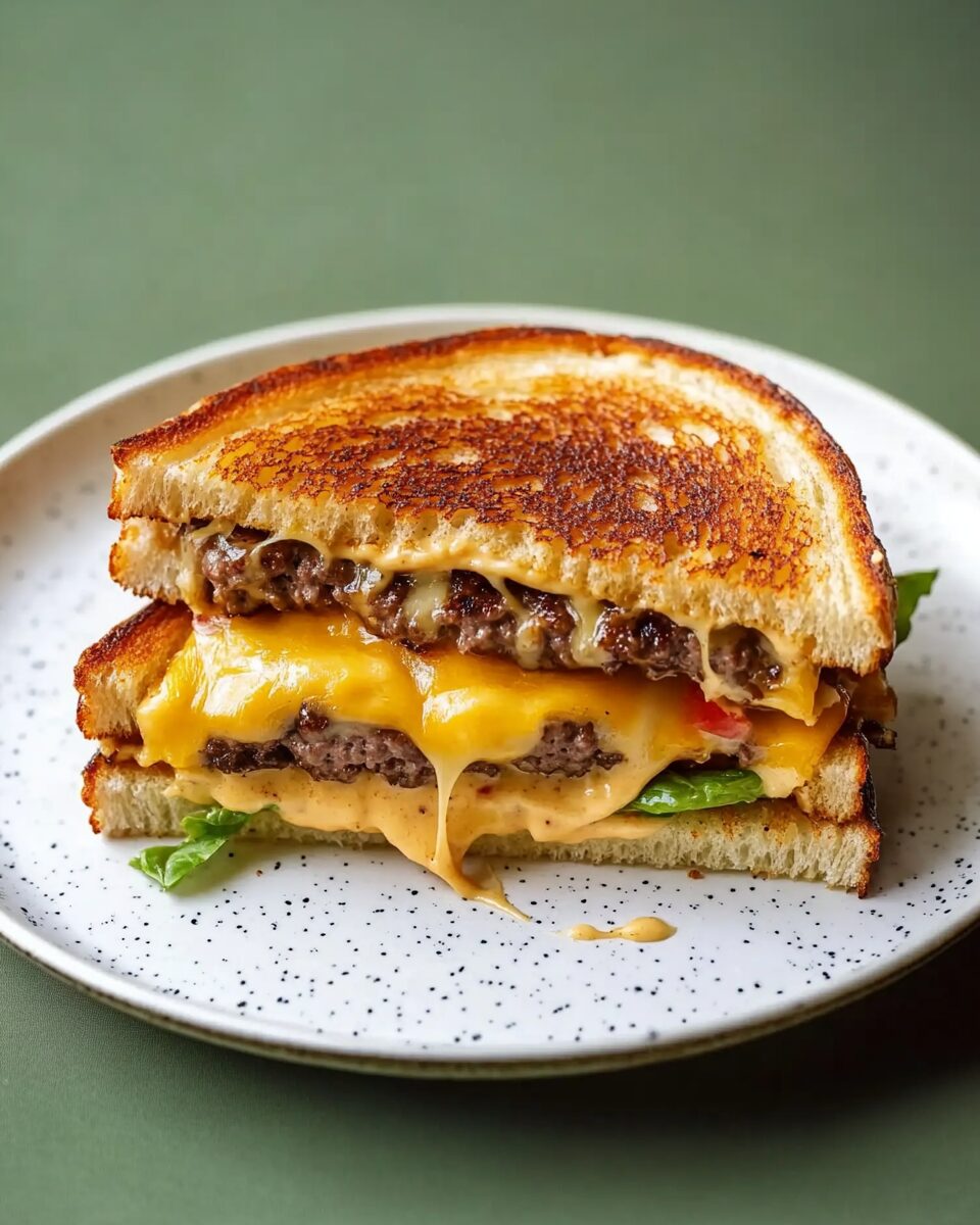 Smash Burger Grilled Cheese with Special Sauce