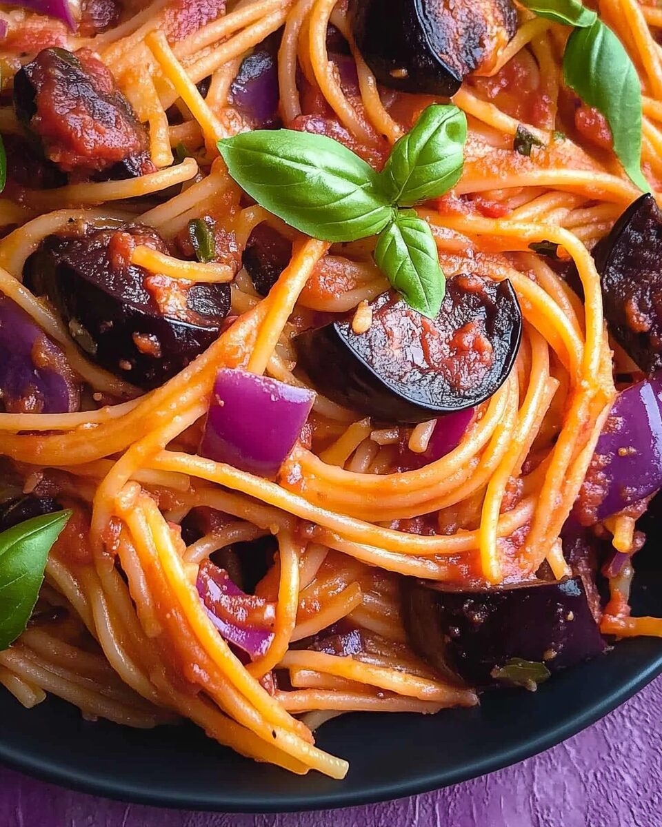 Aubergine Pasta (Eggplant Pasta)