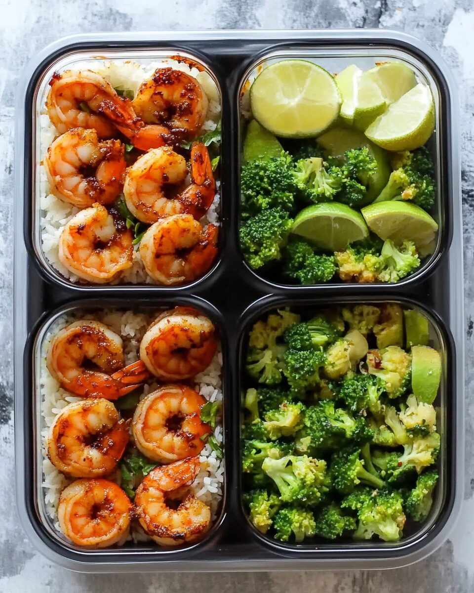 Coconut Sugar Sriracha Shrimp Meal Prep
