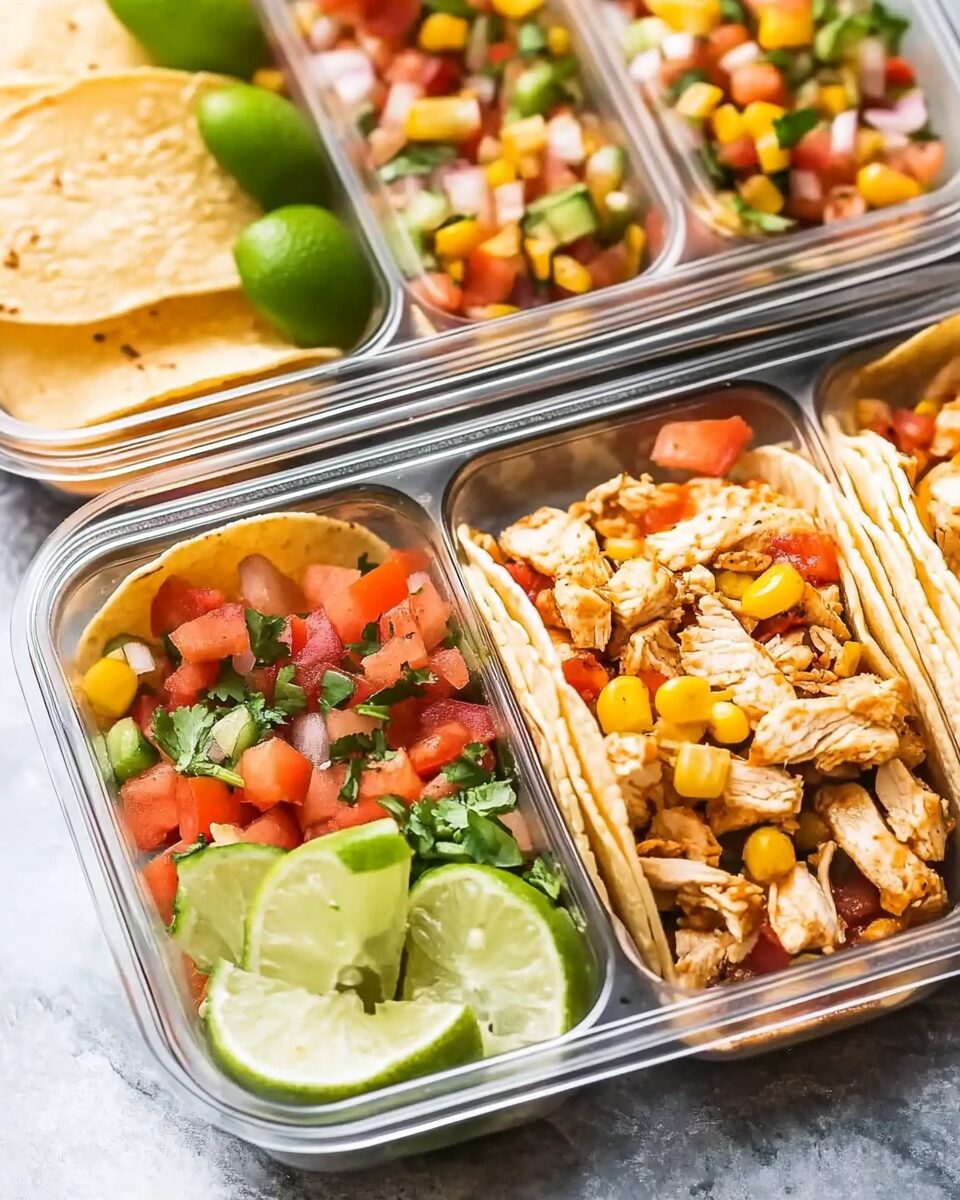 Spicy Chicken Taco Meal Prep Box