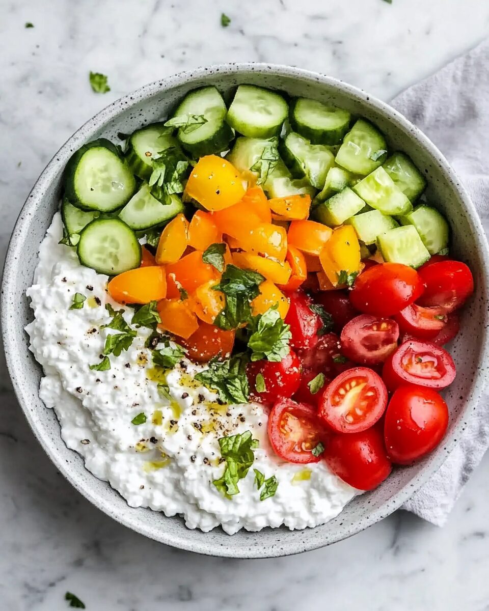 Savory Cottage Cheese Bowl