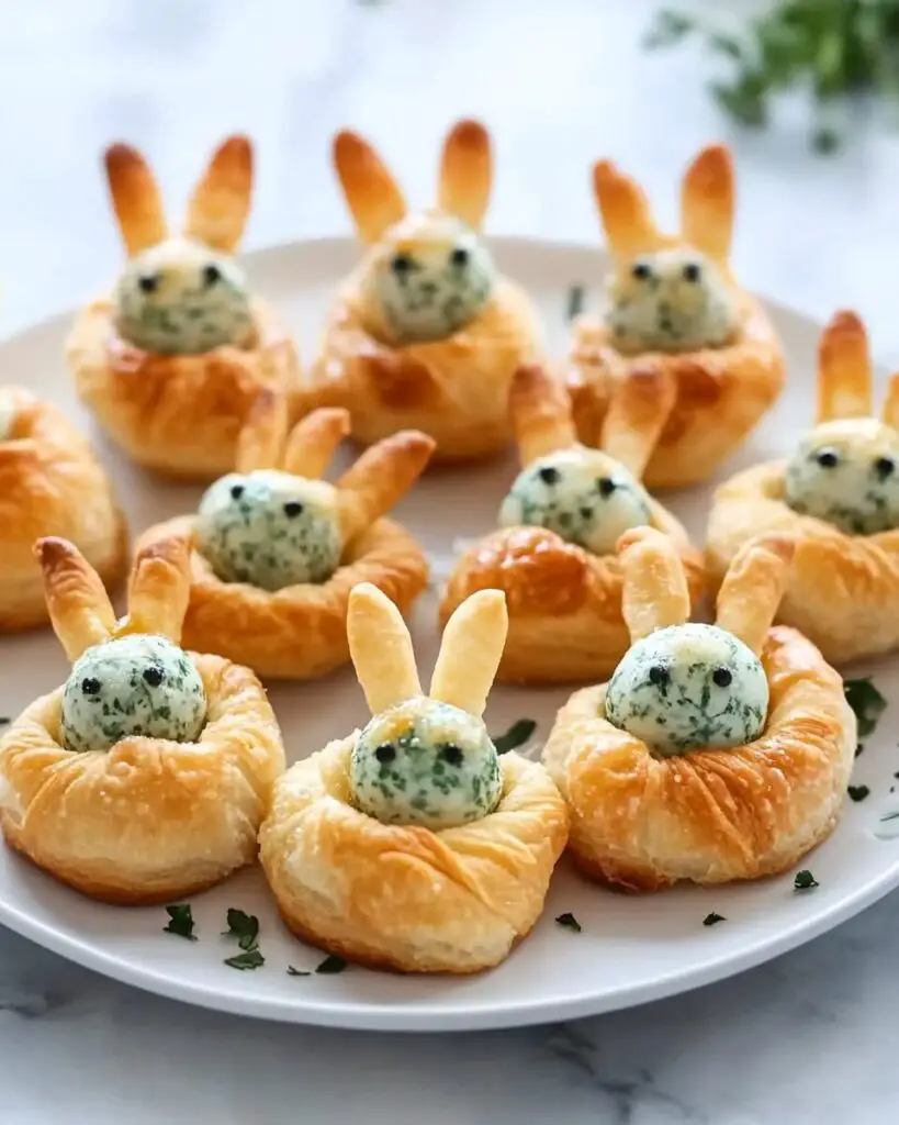 Easter Bunny Crescent Bites Appetizer