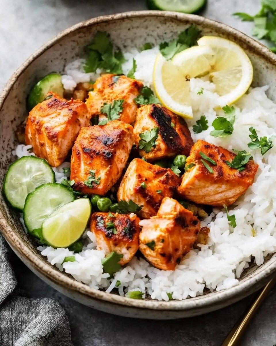 20-Minute Tandoori Salmon Rice Bowls
