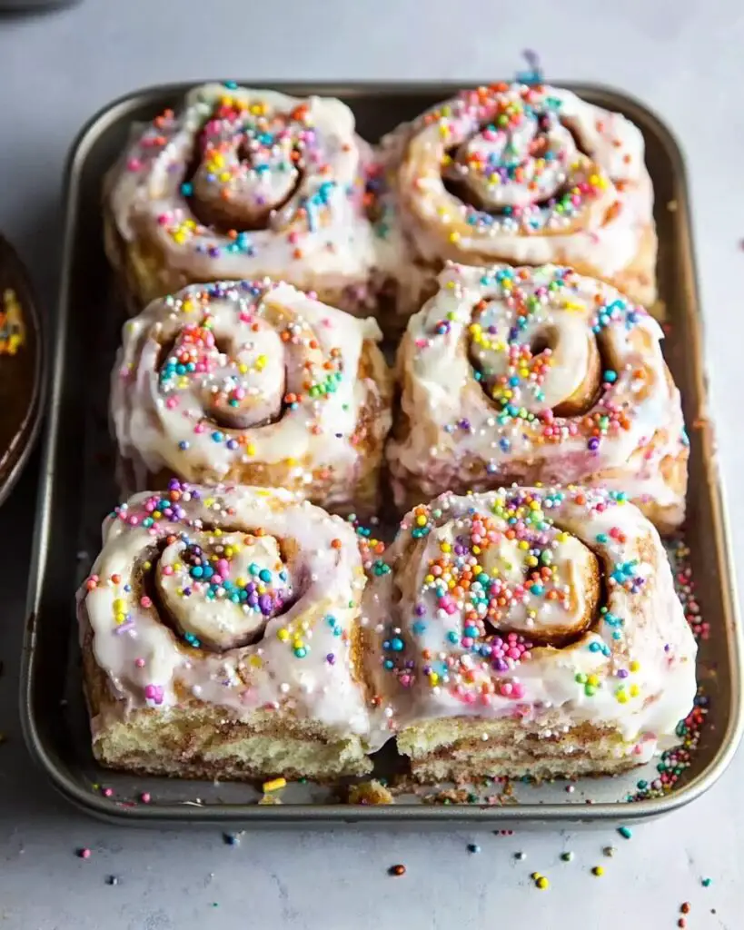 Funfetti Easter Cinnamon Rolls
