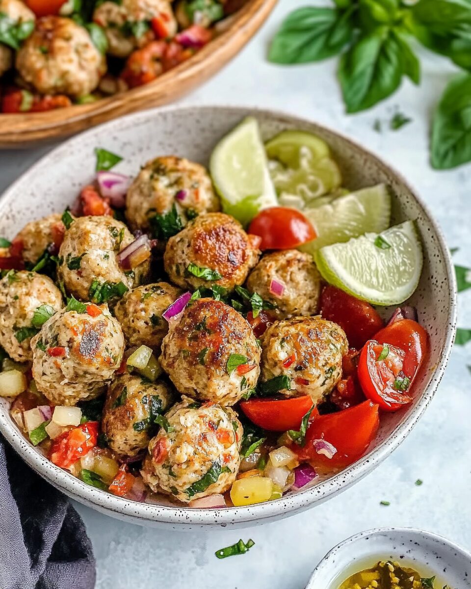 Mediterranean Chicken Meatballs