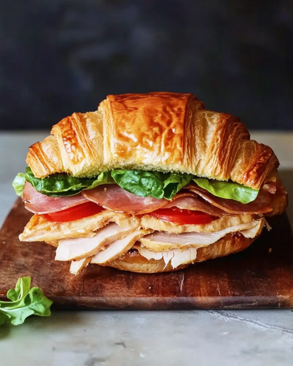 Perfect Turkey Croissant Sandwich