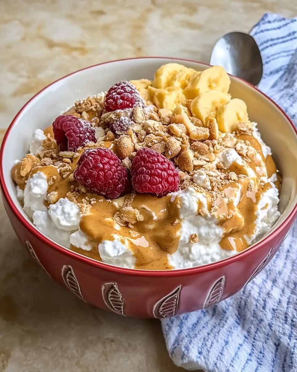 Cottage Cheese and Peanut Butter Bowls