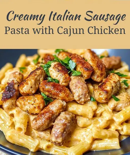 Creamy Italian Sausage Pasta with Cajun Chicken