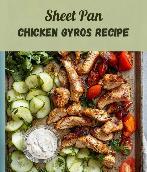 Sheet Pan Chicken Gyros