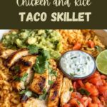 Chicken and Rice Taco Skillet