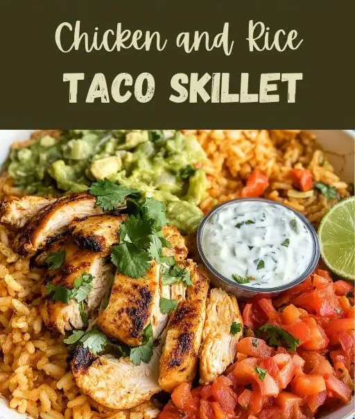 Chicken and Rice Taco Skillet