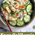 Easy California Roll Cucumber Salad