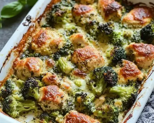 Tuscan Chicken Broccoli Bake 