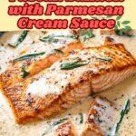 Tuscan Salmon with Parmesan Cream Sauce