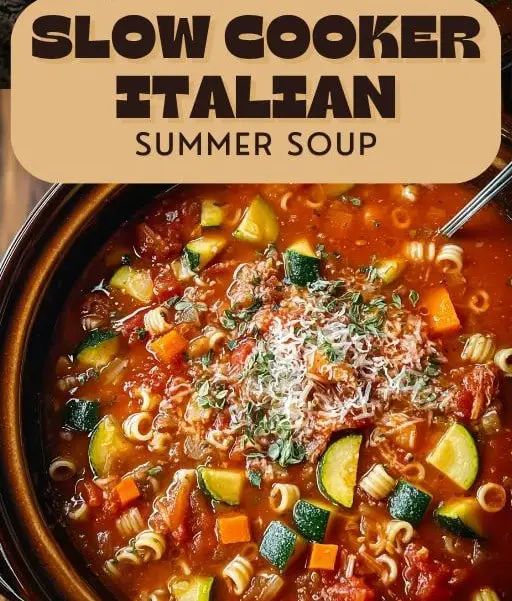 Slow Cooker Italian Summer Soup