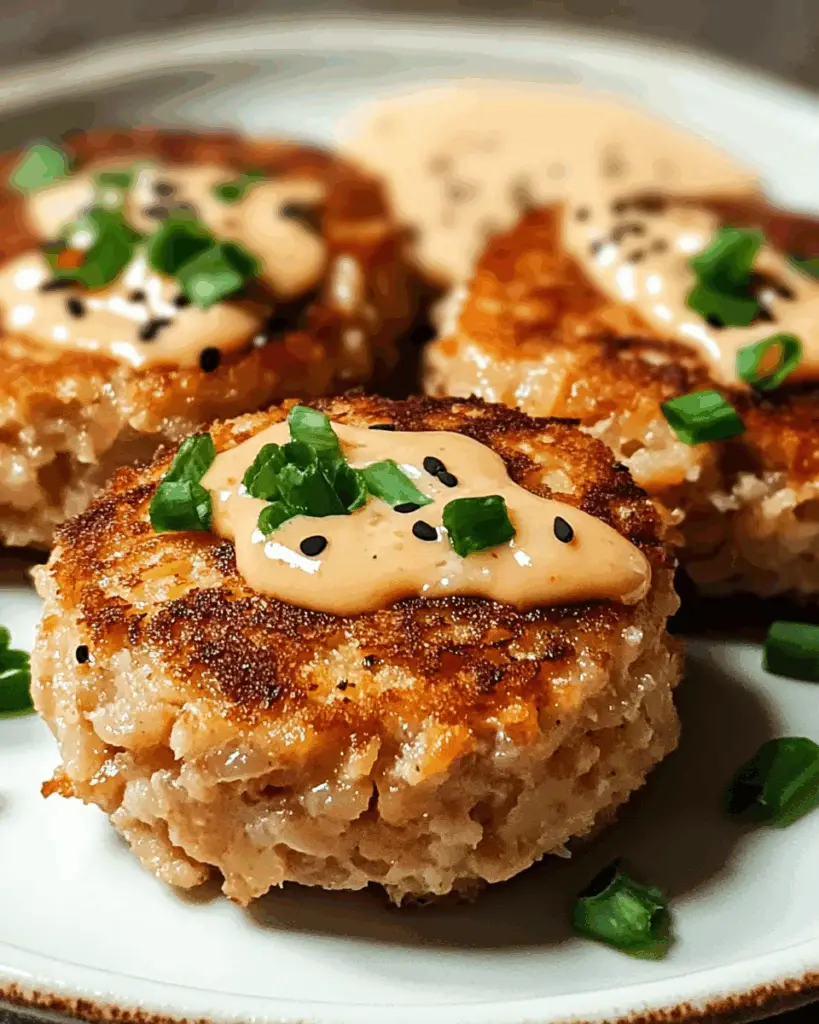 Asian-Style Tuna Cakes with Spicy Mayo