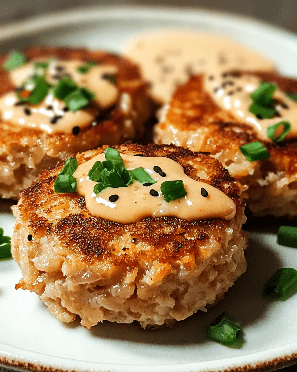 Asian-Style Tuna Cakes with Spicy Mayo