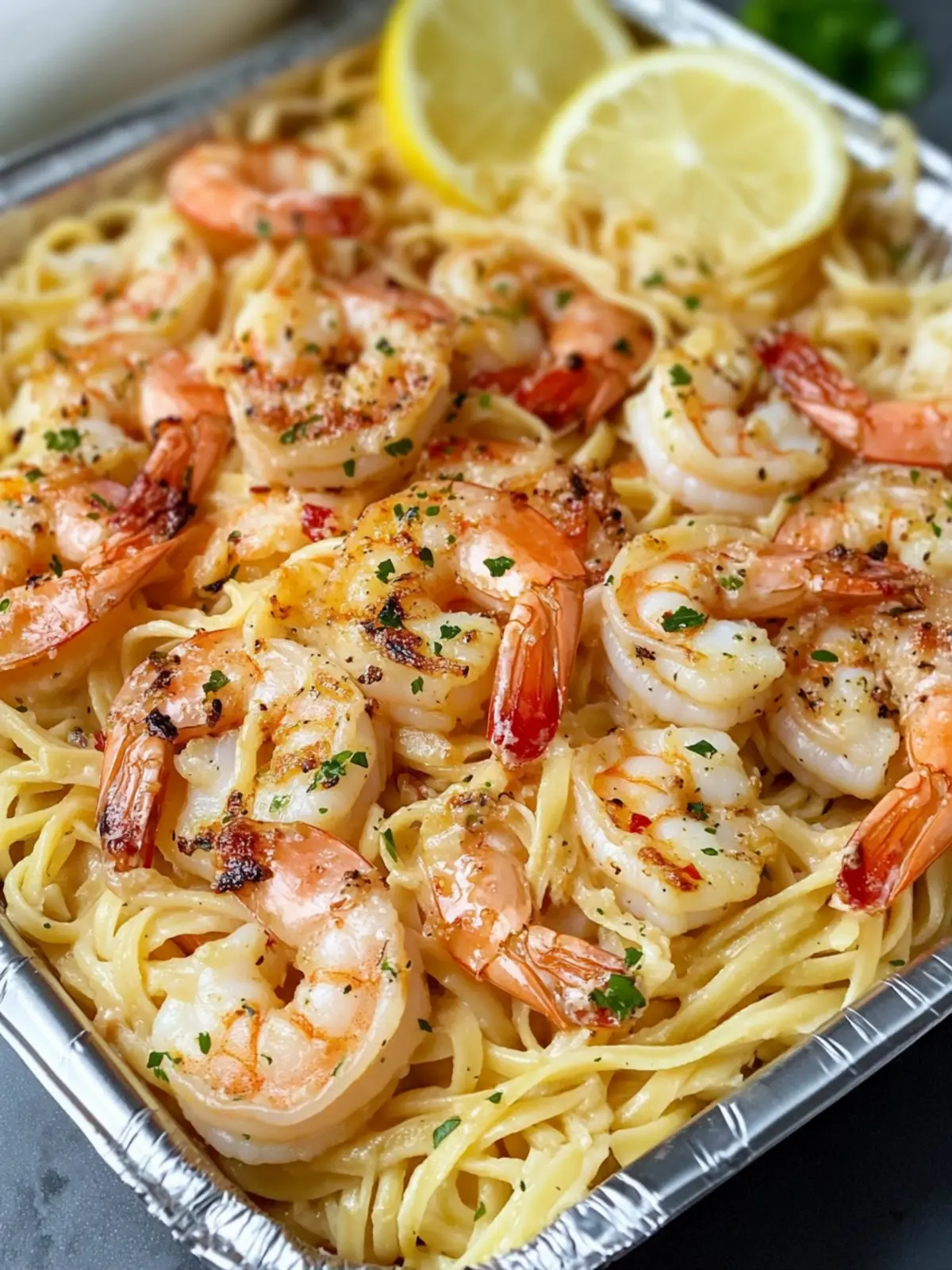 Delicious Copycat Cheesecake Factory Shrimp Scampi Linguine at Home 3 Copycat Cheesecake Factory Shrimp Scampi Linguine