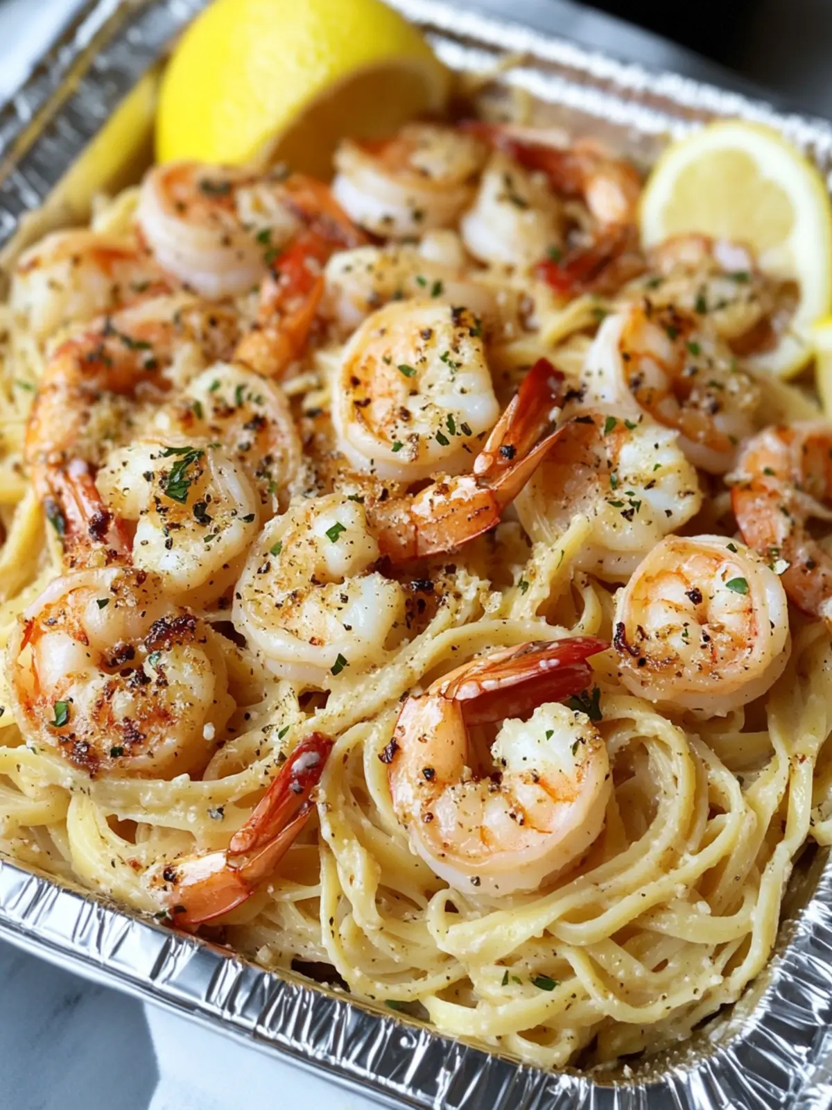 Delicious Copycat Cheesecake Factory Shrimp Scampi Linguine at Home 2 Copycat Cheesecake Factory Shrimp Scampi Linguine