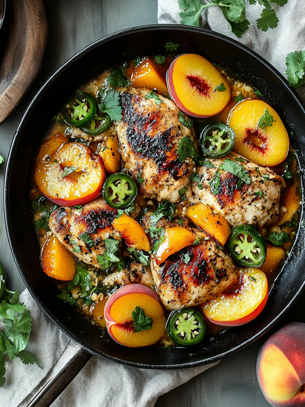 Jalapeno Peach Chicken: Sweet & Spicy Grilled Delight 5 Jalapeno Peach Chicken