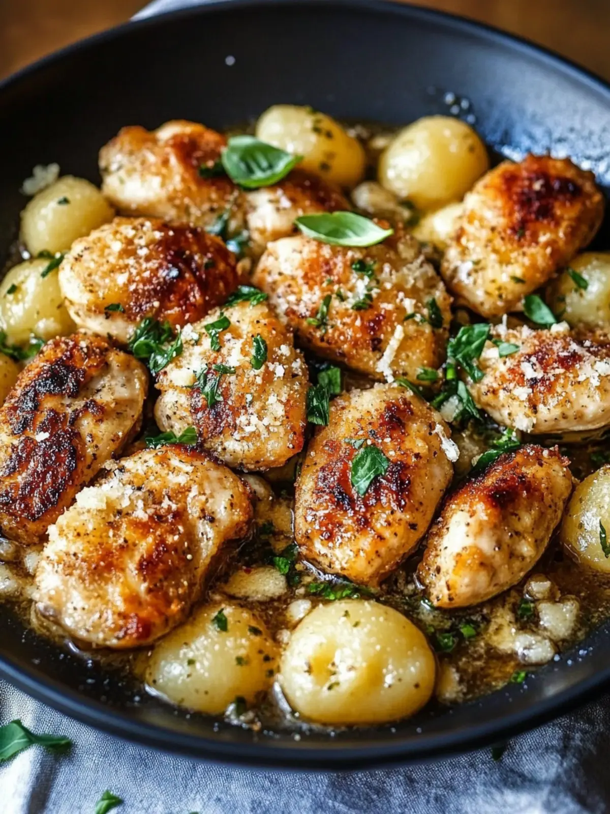 Crispy Garlic Chicken & Gnocchi: Your Cozy One-Pan Dinner Solution 3 Crispy Garlic Chicken & Gnocchi