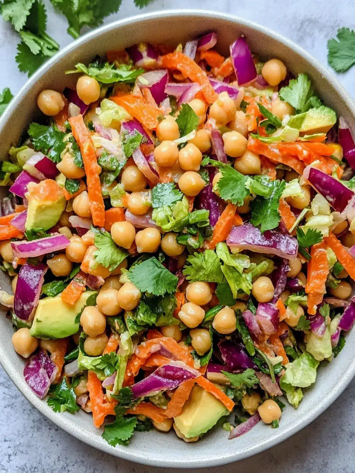 Crunchy Thai Chickpea Salad with Creamy Peanut Bliss 4 Crunchy Thai Chickpea Salad
