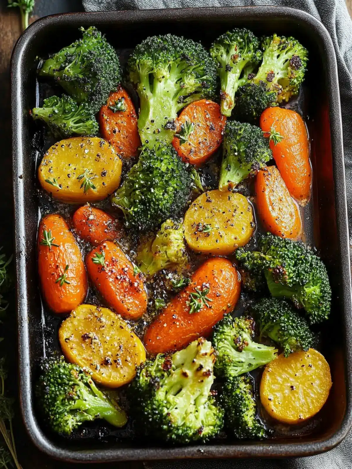 Roasted Broccoli and Carrots: A Flavorful Veggie Delight 2 Roasted Broccoli and Carrots