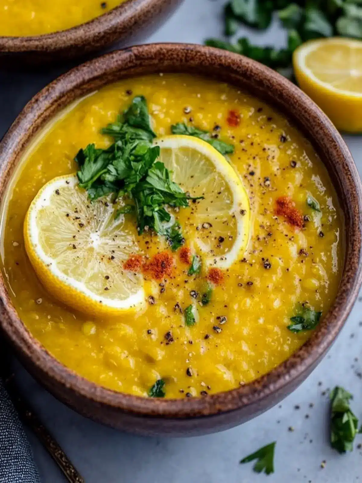 Vegan Lemon Lentil Soup with Turmeric for a Cozy Night In 3 Vegan Lemon Lentil Soup with Turmeric
