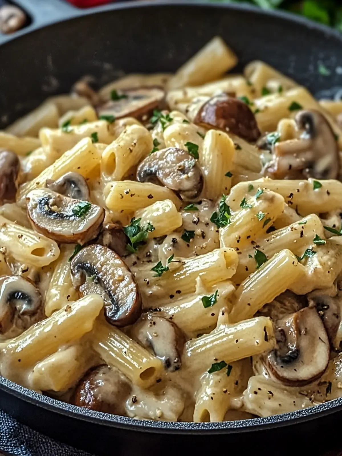 Creamy Tuscan Mushroom Pasta Skillet That's Pure Comfort 2 Creamy Tuscan Mushroom Pasta Skillet