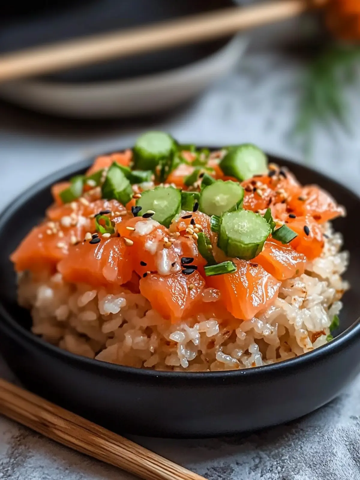 Savory Salmon Crispy Rice with Creamy Avocado Delight 2 Salmon Crispy Rice