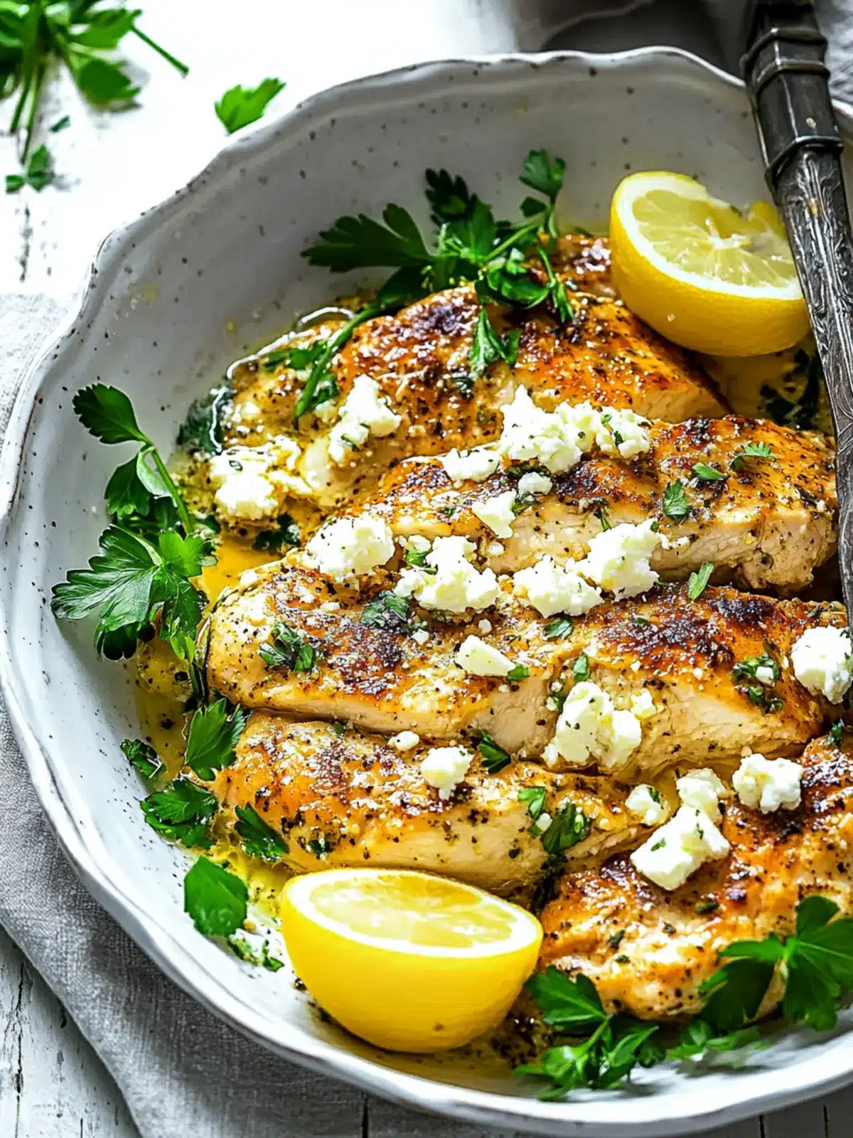 Savor Greek Chicken with Lemon and Feta in 40 Minutes 4 Greek Chicken with Lemon and Feta