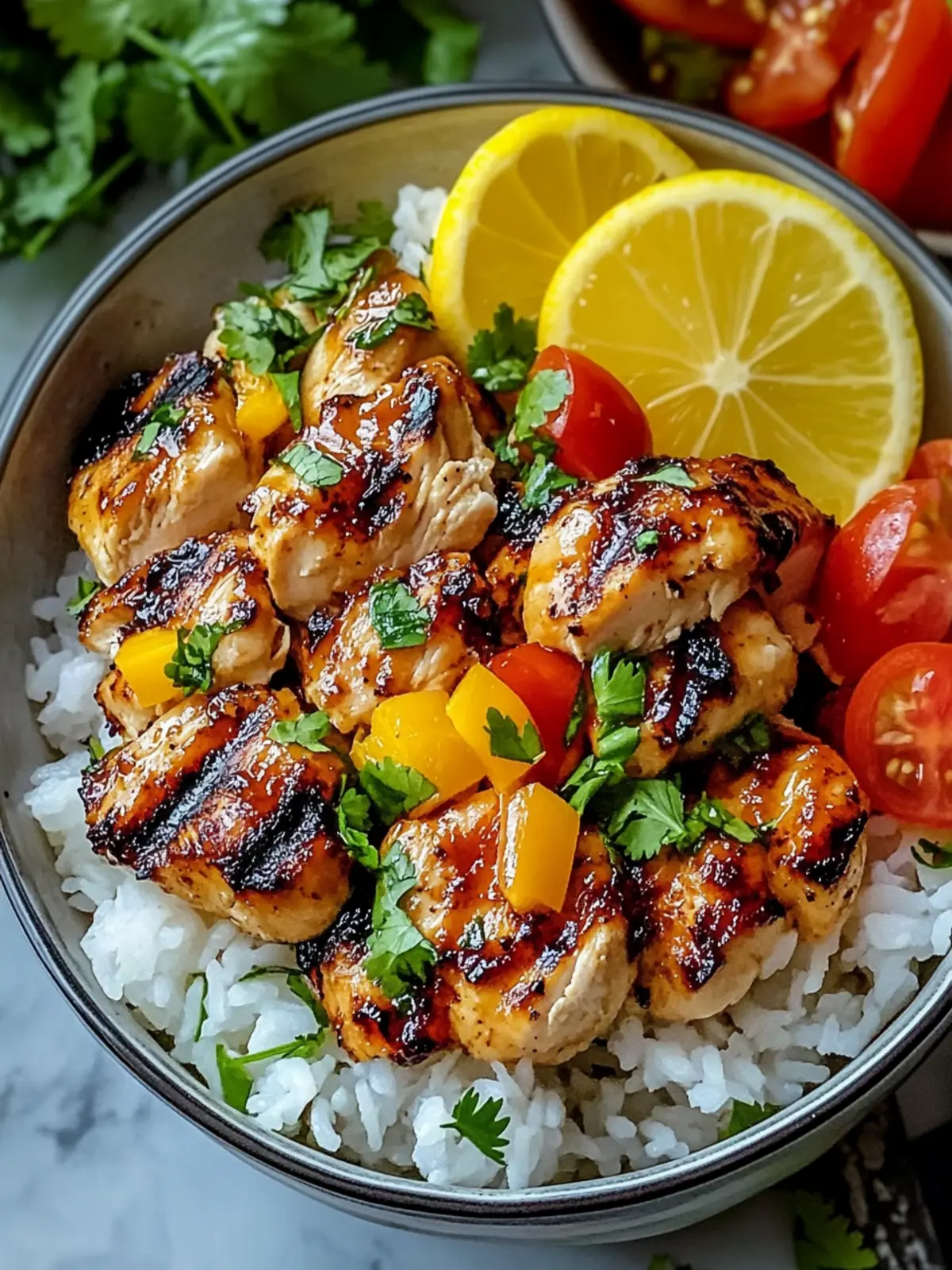 Tropical Hawaiian Chicken with Creamy Coconut Rice Bliss 2 Hawaiian Chicken with Coconut Rice