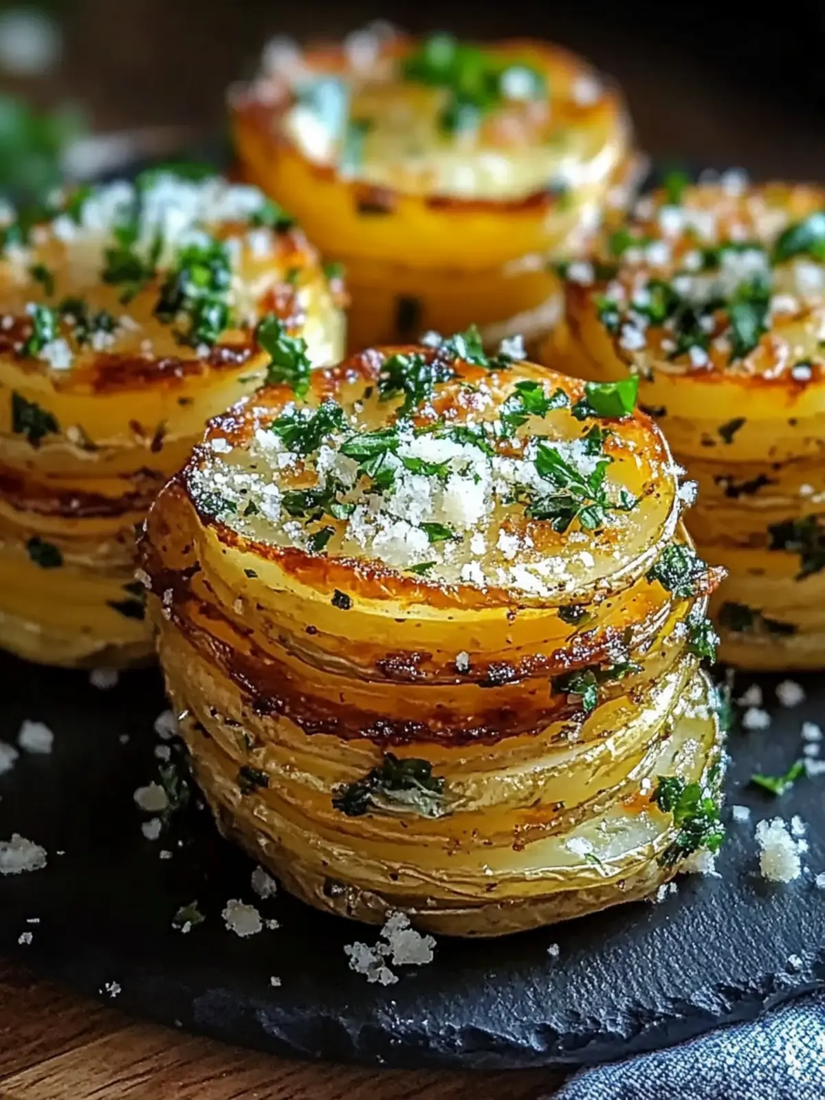 Crispy Roasted Garlic Parmesan Potato Stacks for Cozy Nights 3 Crispy Roasted Garlic Parmesan Potato Stacks