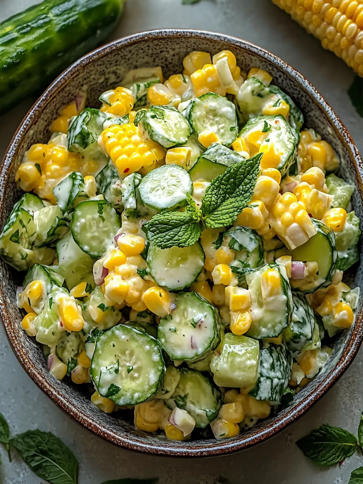 Street Corn Creamy Cucumber Salad: Your Summer Sidekick 3 Street Corn Creamy Cucumber Salad