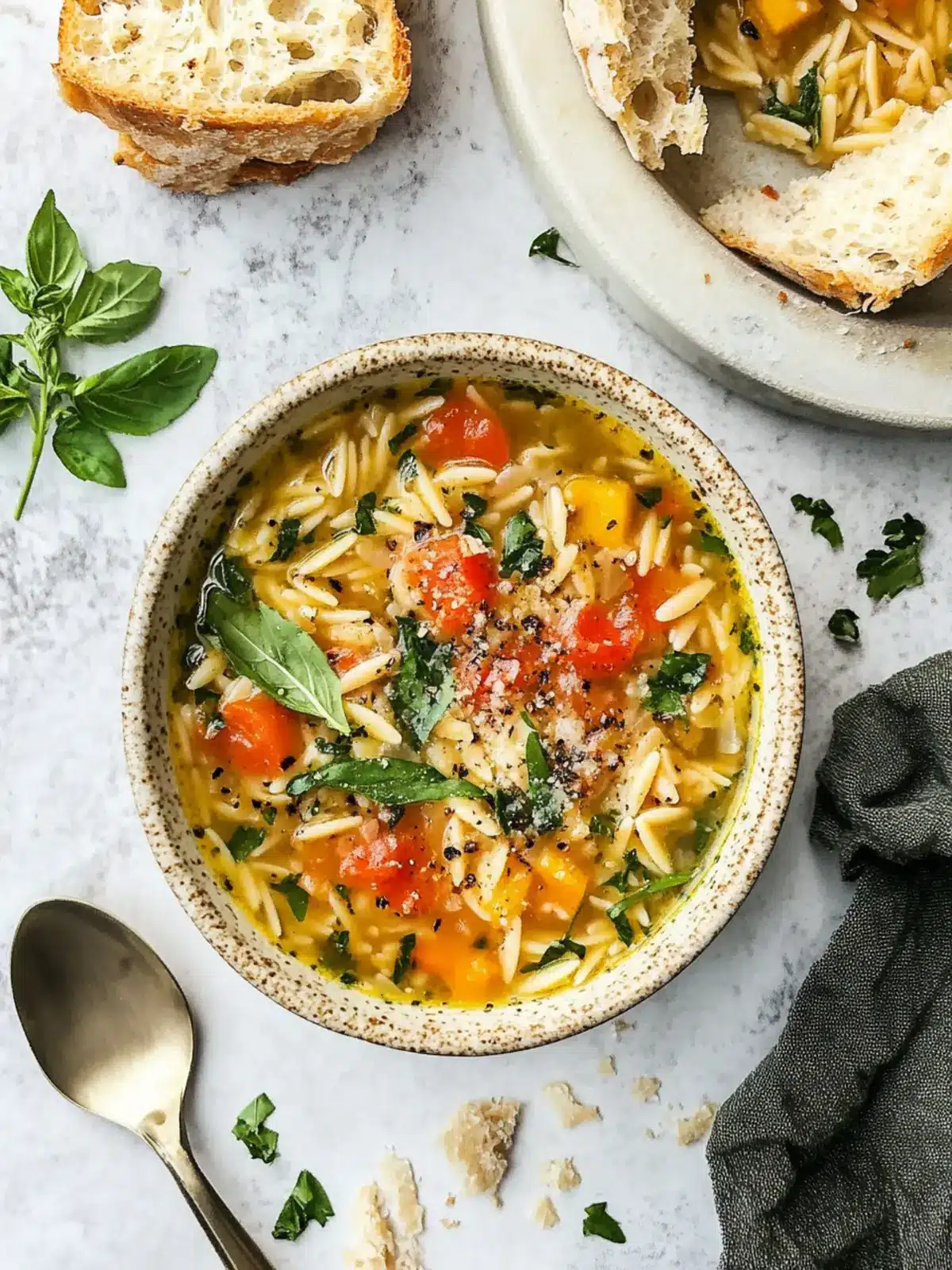 Mediterranean Orzo Soup: A Heartwarming Bowl of Flavor 3 Mediterranean Orzo Soup