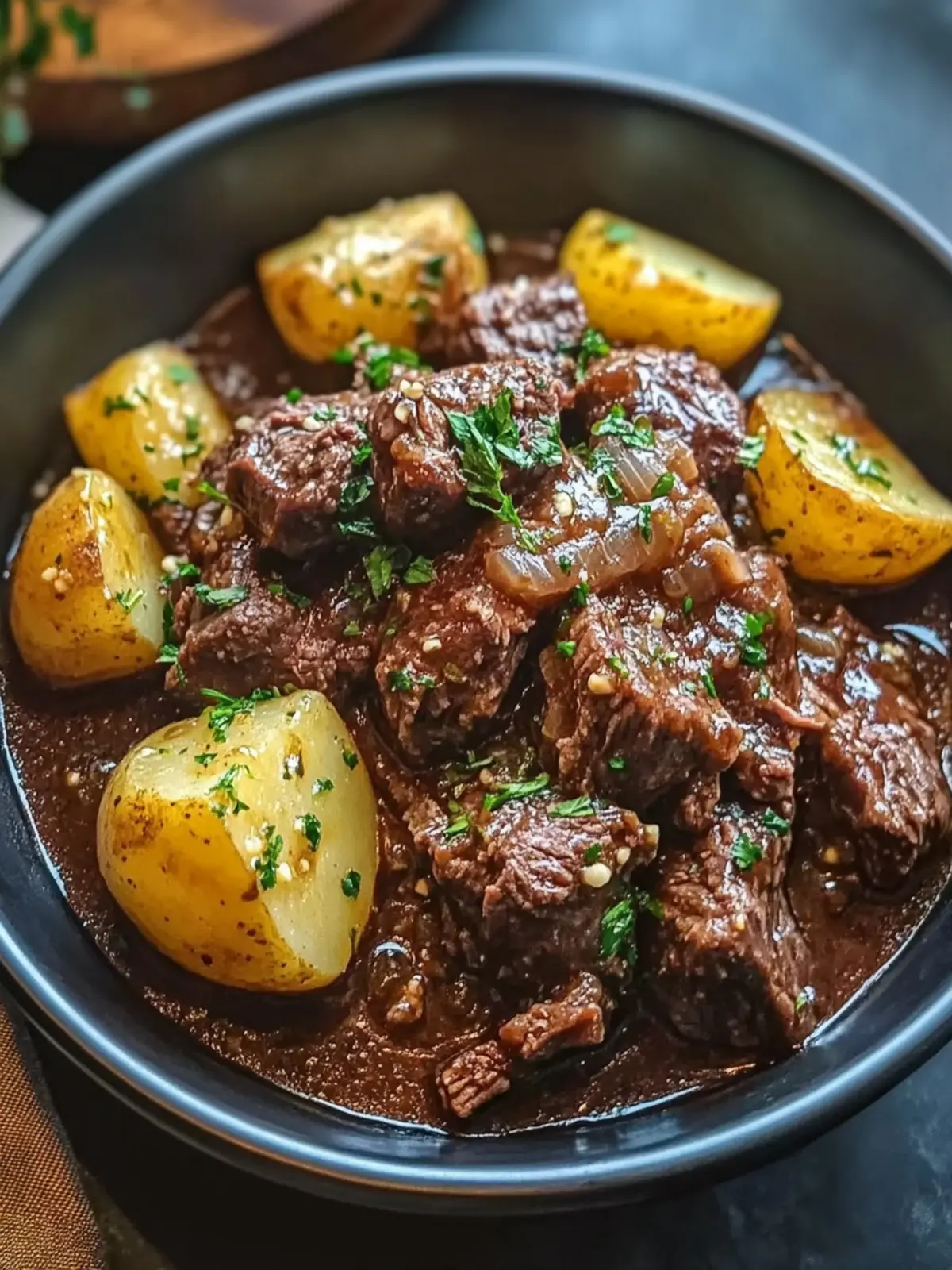 Slow Cooker Garlic Butter Beef with Potatoes—Easy Comfort Meal 3 Slow Cooker Garlic Butter Beef with Potatoes