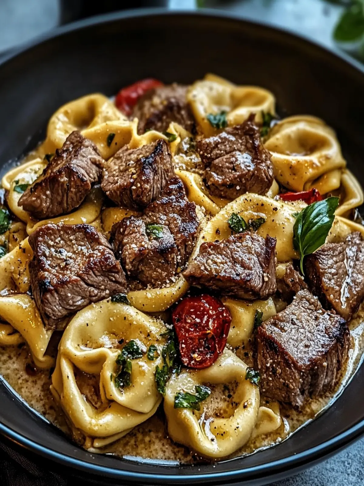 Creamy Garlic Steak Tortellini for a Hearty Weeknight Fix 5 Garlic Steak Tortellini