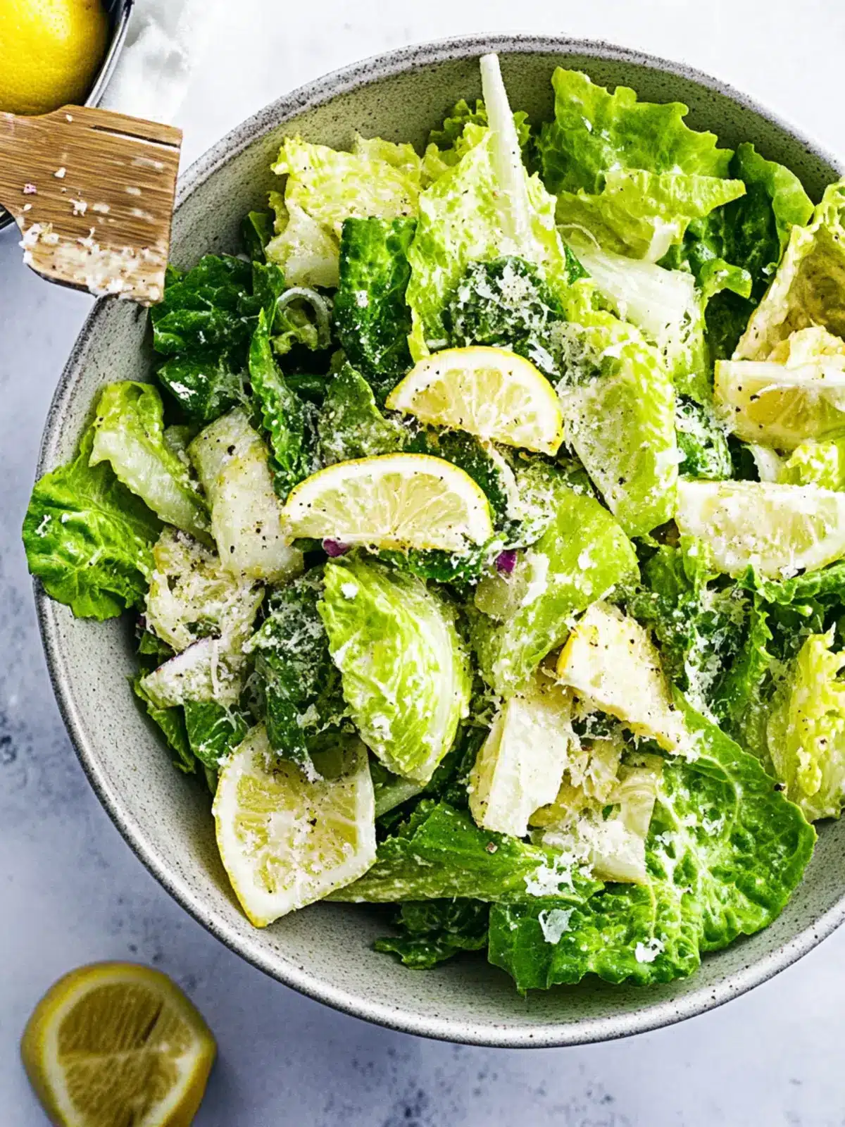 Zesty 5-Minute Lemon Parmesan Lettuce Salad You'll Love 2 5-Minute Lemon Parmesan Lettuce Salad