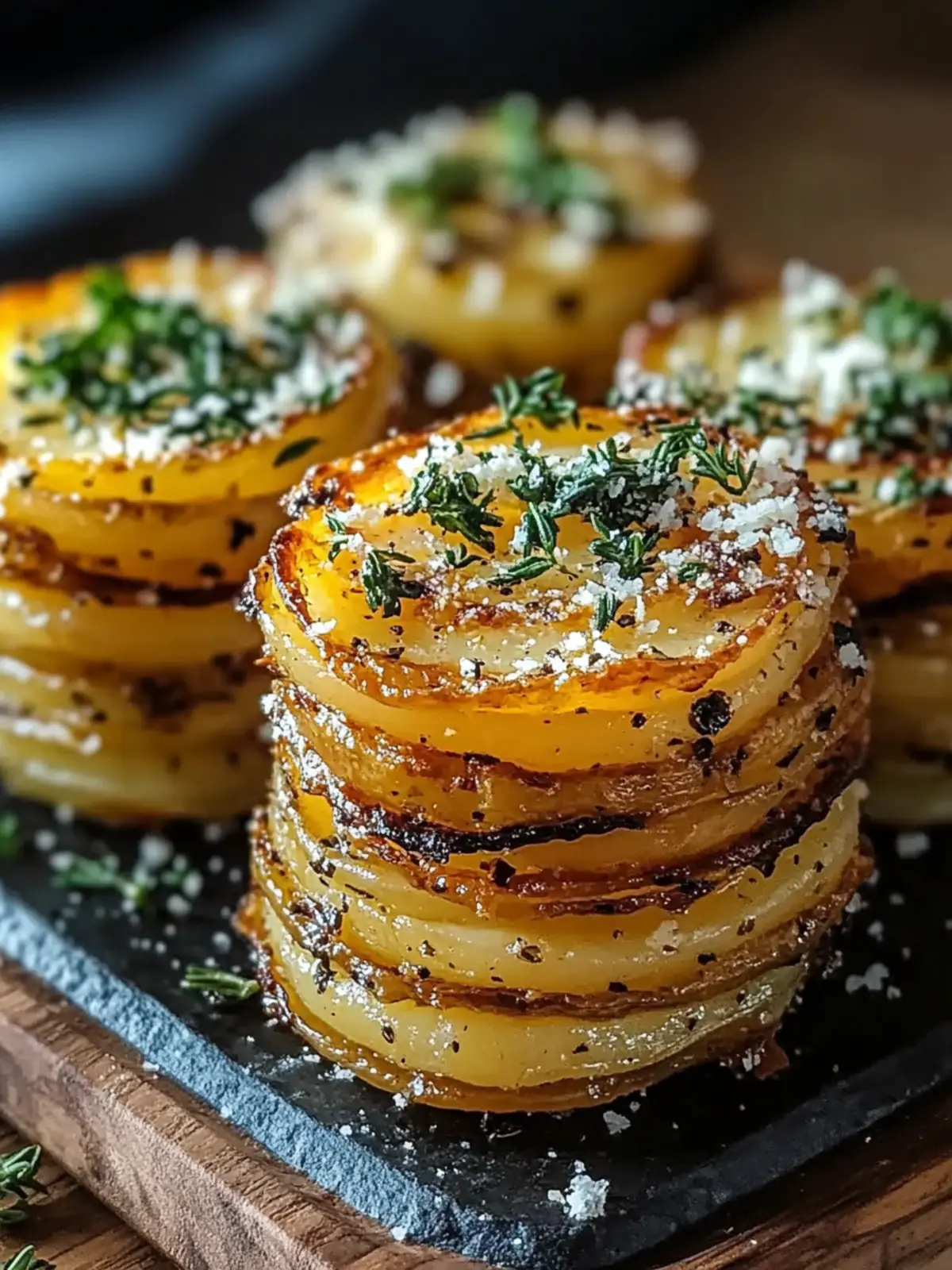 Crispy Roasted Garlic Parmesan Potato Stacks for Cozy Nights 2 Crispy Roasted Garlic Parmesan Potato Stacks