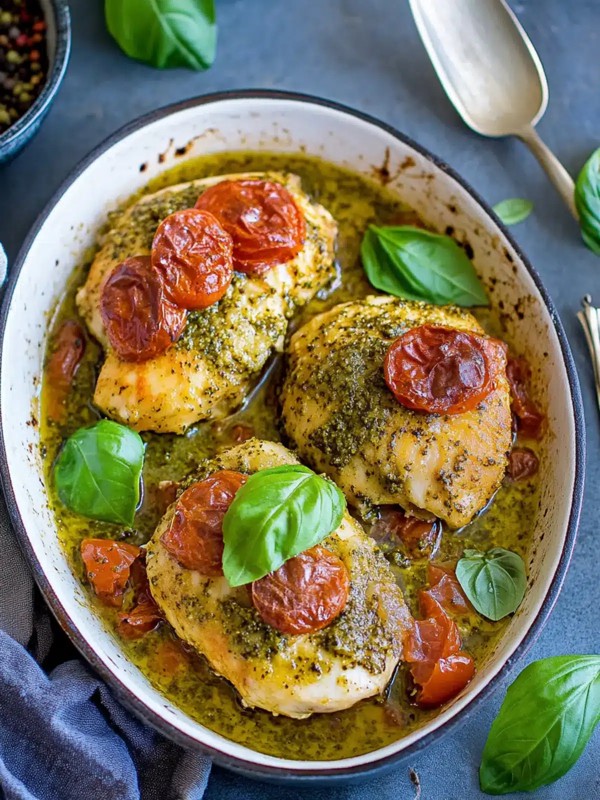 Easy Baked Pesto Chicken: Dinner Done in Just 25 Minutes 4 Easy Baked Pesto Chicken
