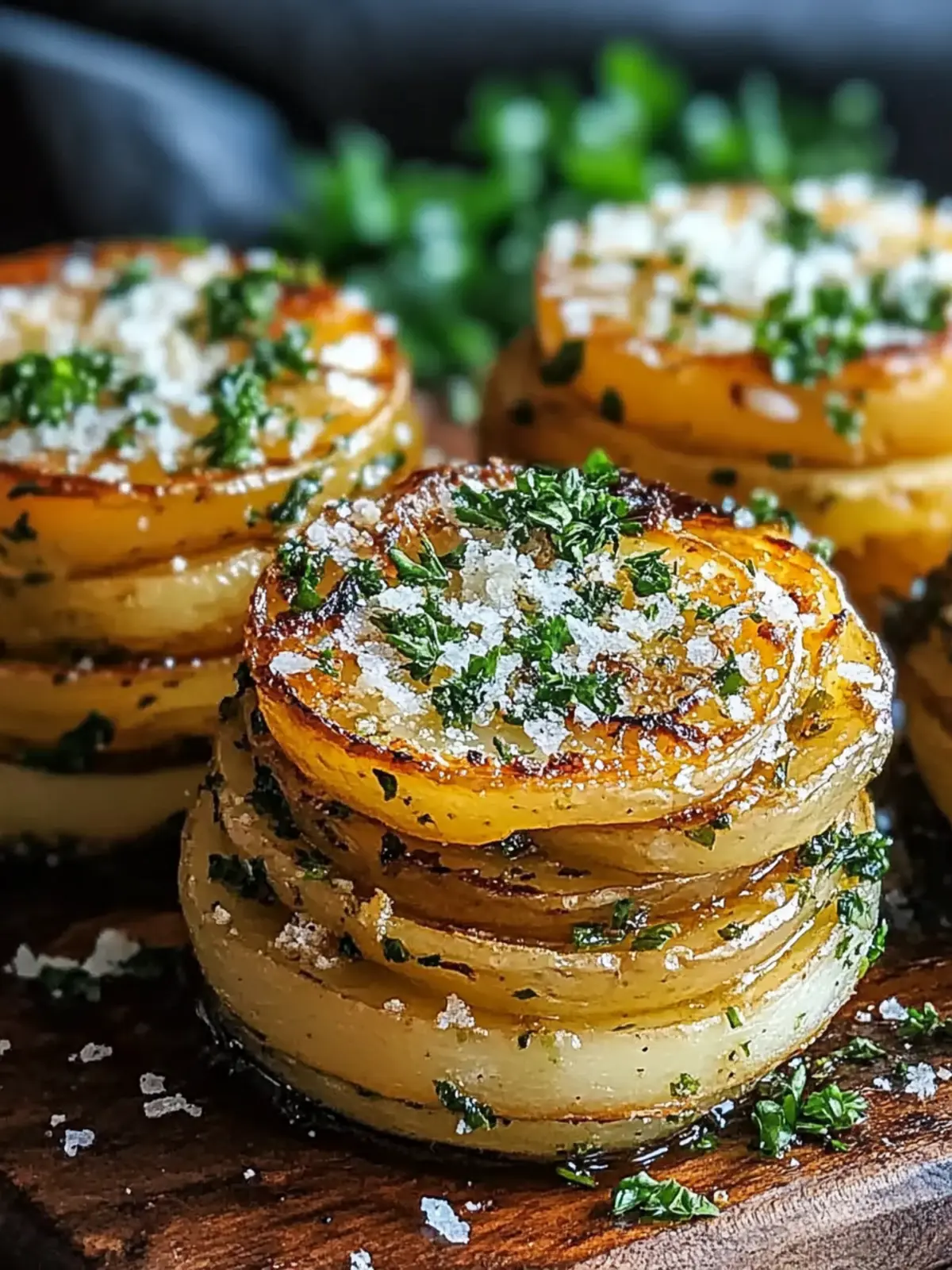 Crispy Roasted Garlic Parmesan Potato Stacks for Cozy Nights 5 Crispy Roasted Garlic Parmesan Potato Stacks