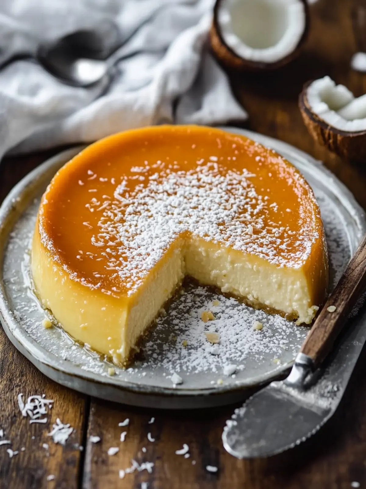 Indulge in French Antilles Coconut Flan: A Tropical Joy! 3 French Antilles Coconut Flan
