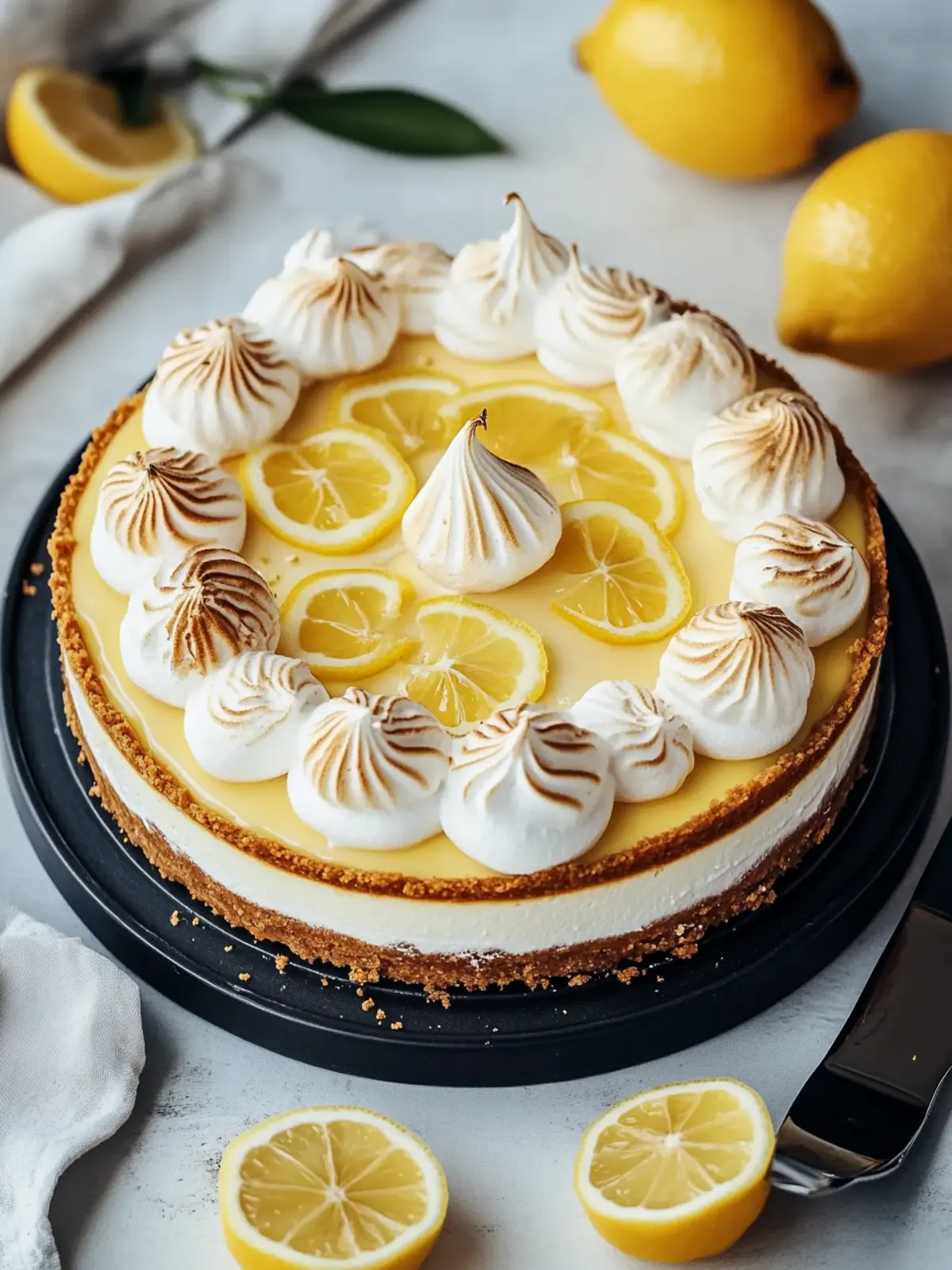 Triple Lemon Meringue Cheesecake for a Zesty Dessert Treat 4 Triple Lemon Meringue Cheesecake